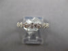 ESTATE 1.10CT DIAMOND 18KT WHITE GOLD 3D CLASSIC MULTI FLOWER ETERNITY LOVE RING