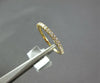 ESTATE .36CT DIAMOND 18KT YELLOW GOLD ROUND 2mm SEMI ETERNITY ANNIVERSARY RING