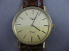 ESTATE LONGINES SWISS QUARTZ GOLD FILLED MENS WATCH CROCODILE BAND 35MM #21586