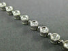 ESTATE .68CT ROUND DIAMOND 14KT WHITE GOLD FILIGREE ROUND TENNIS BRACELET #21156