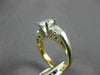ESTATE .42CT BAGUETTE & ROUND DIAMOND & CUBIC ZIRCONIUM PLATINUM ENGAGEMENT RING