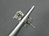 ESTATE .93CT DIAMOND 14KT WHITE GOLD 3D CLASSIC ROUND FOUR PRONG STUD EARRINGS