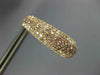 ESTATE WIDE 3.72CT PINK DIAMOND 18KT ROSE GOLD MULTI ROW HOOP HANGING EARRINGS
