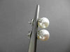 ESTATE .56CT DIAMOND 14KT WHITE GOLD AAA SOUTH SEA PEARL STUD EARRINGS #2906