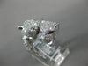 ESTATE LARGE 1.67CT DIAMOND & AAA RUBY 14KT WHITE GOLD 3D HAPPY TIGER FUN RING