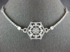 LARGE & LONG 12.50CT DIAMOND 18KT WHITE GOLD HEXAGON SNOWFLAKE TENNIS NECKLACE