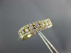 ESTATE .79CT DIAMOND 18KT YELLOW GOLD 3D ROUND CLASSIC THREE ROW SWIRL FUN RING