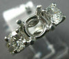 1.07CT DIAMOND 14KT WHITE GOLD 3D LUCIDA ROUND SEMI MOUNT ENGAGEMENT RING #20425