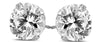 .75CT DIAMOND 14KT WHITE GOLD 3D CLASSIC ROUND 4 PRONG SCREWBACK STUD EARRINGS