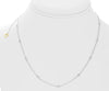 ESTATE .53CT DIAMOND 14KT WHITE GOLD CLASSIC BY THE YARD LOVE HEART NECKLACE