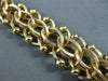 ANITQUE WIDE 14KT YELLOW GOLD 3D HANDCRAFTED LONG INTERTWINED BRACELET #22595