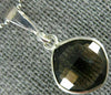 ESTATE 3.60CT AAA SMOKEY TOPAZ 14KT WHITE GOLD 3D CLASSIC BEZEL CUSHION PENDANT