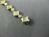 ESTATE 4.51CT WHITE & FANCY YELLOW DIAMOND 18K 2 TONE GOLD 3D INVISIBLE BRACELET