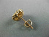 ESTATE 2.0CT DIAMOND 14KT ROSE GOLD 3D CLASSIC FLOWER STUD SCREW BACK EARRINGS