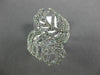 ESTATE LARGE .90CT ROUND DIAMOND 14KT WHITE GOLD MULTI LEAF CRISS CROSS FUN RING