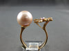 LARGE .43CT DIAMOND & AAA PINK SAPPHIRE & SOUTH SEA PEARL 18KT ROSE GOLD 3D RING