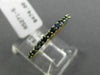 ESTATE .48CT AAA SAPPHIRE 14K YELLOW GOLD SEMI ETERNITY WEDDING ANNIVERSARY RING