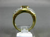 WIDE 1.45CT DIAMOND & AAA OVAL SAPPHIRE 14K YELLOW GOLD 3D BEZEL ENGAGEMENT RING