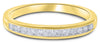 .24CT DIAMOND 14KT YELLOW GOLD ROUND CLASSIC CHANNEL SEMI ETERNITY WEDDING RING