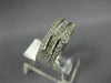 ESTATE WIDE 1.43CT DIAMOND 18KT WHITE GOLD 3D ROUND & BAGUETTE ANNIVERSARY RING