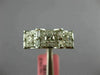WIDE .95CT DIAMOND 18KT WHITE GOLD ROUND & BAGUETTE SQUARE HALO ANNIVERSARY RING