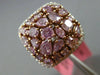 ESTATE 3.32CT WHITE & PINK DIAMOND 18KT WHITE & ROSE GOLD MULTI SHAPE HALO RING
