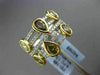 ESTATE LARGE 2.14CT WHITE & FANCY COLOR DIAMOND 18K YELLOW GOLD ANNIVERSARY RING