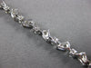 ESTATE 3.84CT DIAMOND 14K WHITE GOLD 3D ROUND CLASSIC MULTI LEAF TENNIS BRACELET