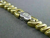 ESTATE WIDE .45CT DIAMOND 14KT WHITE & YELLOW GOLD HEART LOVE BRACELET #15359