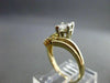 ANTIQUE .46CT DIAMOND 14KT W&Y GOLD MARQUISE & ROUND ENGAGEMENT RING #20196