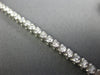 ESTATE 3.90CT ROUND DIAMOND 18KT WHITE GOLD 3D TWO PRONG CLASSIC TENNIS BRACELET
