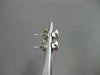 ESTATE .70CT DIAMOND 14K WHITE GOLD SOLITAIRE BEZEL EARRINGS 6mm BEAUTIFUL #9979