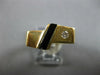 0.03 DIAMOND & AAA ONYX 14KT YELLOW GOLD 3D SOLITAIRE ETOILE CRISS CROSS FUN RING