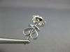 1.09CT DIAMOND 18KT WHITE GOLD 3D ROUND CLUSTER INVISIBLE SQUARE STUD EARRINGS