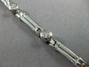 ESTATE WIDE 1.20CT DIAMOND 14KT WHITE GOLD ETOILE SOLID BRACELET STUNNING #19274