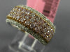 ESTATE WIDE 1.37CT WHITE & PINK DIAMOND 18KT WHITE & ROSE GOLD ANNIVERSARY RING