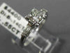 ANTIQUE .69CT ROUND DIAMOND PLATINUM 3D FILIGREE FISHTAIL ENGAGEMENT RING #20928