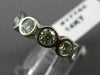 ESTATE WIDE 2.11CT DIAMOND 14K WHITE GOLD BEZEL ETERNITY ANNIVERSARY RING 17744