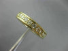 ESTATE WIDE 1.20CT DIAMOND 14KT YELLOW GOLD MILGRAIN ROPE ETERNITY WEDDING RING