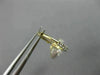 ESTATE 1.16CT DIAMOND 14KT YELLOW GOLD 3D DOUBLE HALO LEVERBACK HANGING EARRINGS