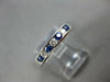 .28CT DIAMOND & AAA SAPPHIRE 14KT WHITE GOLD 3D 7 STONE ANNIVERSARY RING #27475
