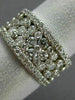 ESTATE WIDE 2.80CT DIAMOND 14K WHITE GOLD ETOILE WEDDING ANNIVERSARY RING #21820