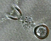 ESTATE .40CT ROUND CUT DIAMOND 18KT WHITE GOLD SOLITAIRE FLOATING PENDANT #6317