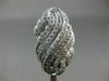 ESTATE LARGE 2.36CT ROUND & BUGETTE DIAMOND 14K WHITE GOLD 3D INFINITY LOVE RING