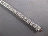ESTATE 2.23CT DIAMOND 18KT WHITE GOLD 3D SQUARE FILIGREE CLASSIC TENNIS BRACELET