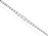 ESTATE 3.15CT DIAMOND 14KT WHITE GOLD CLASSIC ROUND GRADUATING TENNIS BRACELET