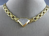 ESTATE 1.30CT DIAMOND 14KT WHITE & YELLOW GOLD TRIANGULAR FANCY NECKLACE #21520