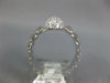 LARGE 1.13CT DIAMOND 18KT WHITE GOLD MATTE & SHINY ELONGATED MARQUISE SHAPE RING