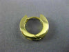 ESTATE .72CT DIAMOND & AAA SAPPHIRE 14KT YELLOW GOLD 3D HUGGIE EARRINGS #25790