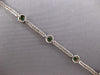2.30CT DIAMOND & AAA EMERALD 14KT WHITE GOLD 3D ROUND BEZEL LOVE TENNIS BRACELET